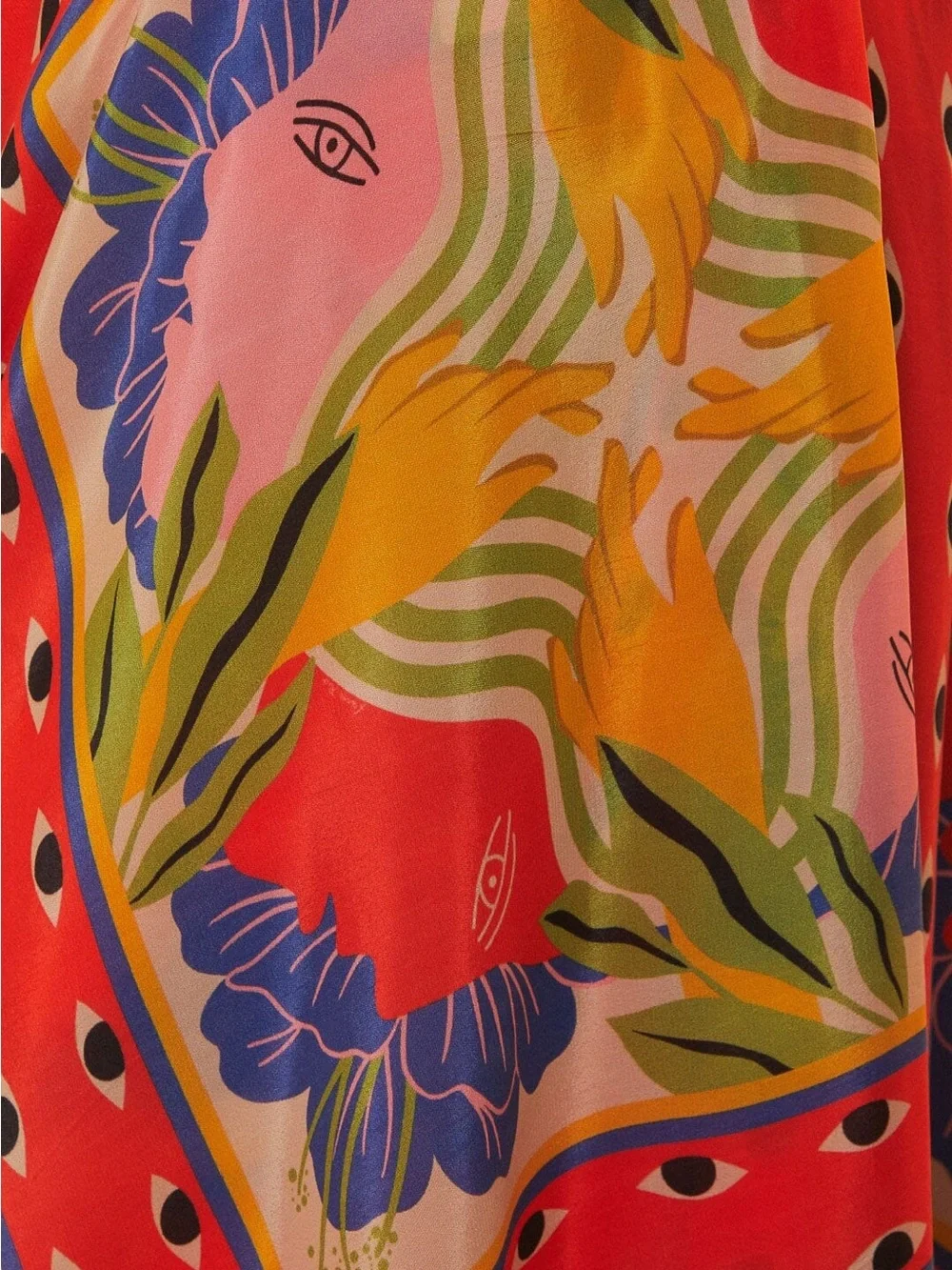 Farm Rio Colorful Tropical Strapless Maxi Dress - Picture 5 of 9